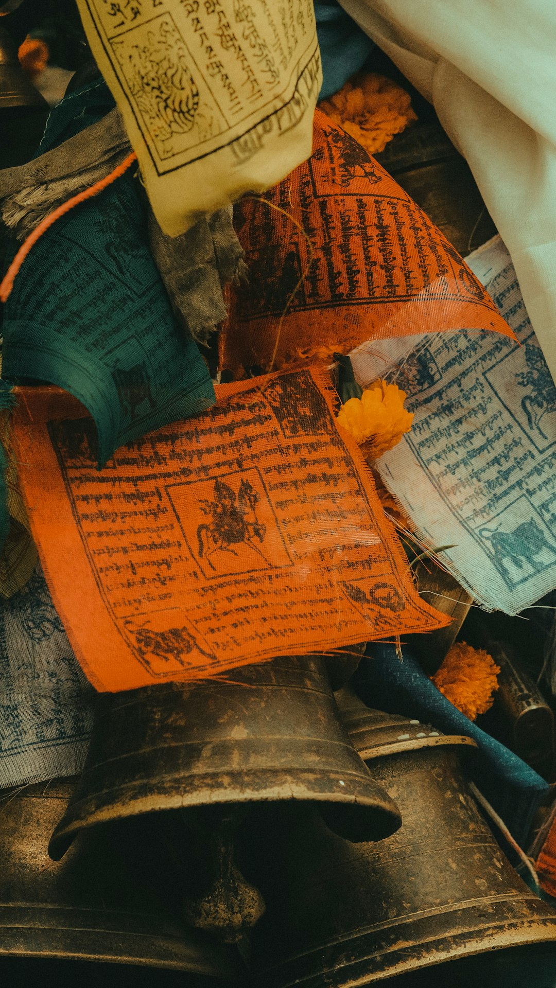A close up of a bell on a table