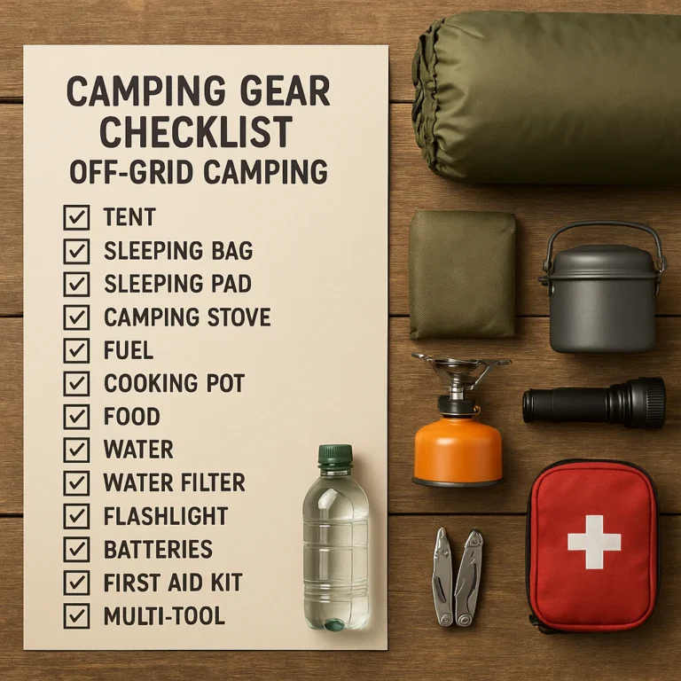 Featured image for The Ultimate 50-Item Camping Checklist for Off-Grid Camping 2026
