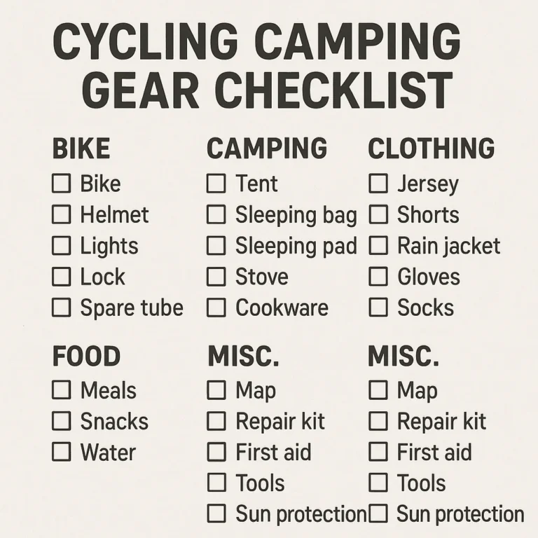 Featured image for Ultimate 9-Point Camping Checklist for Cycling Trips 2026