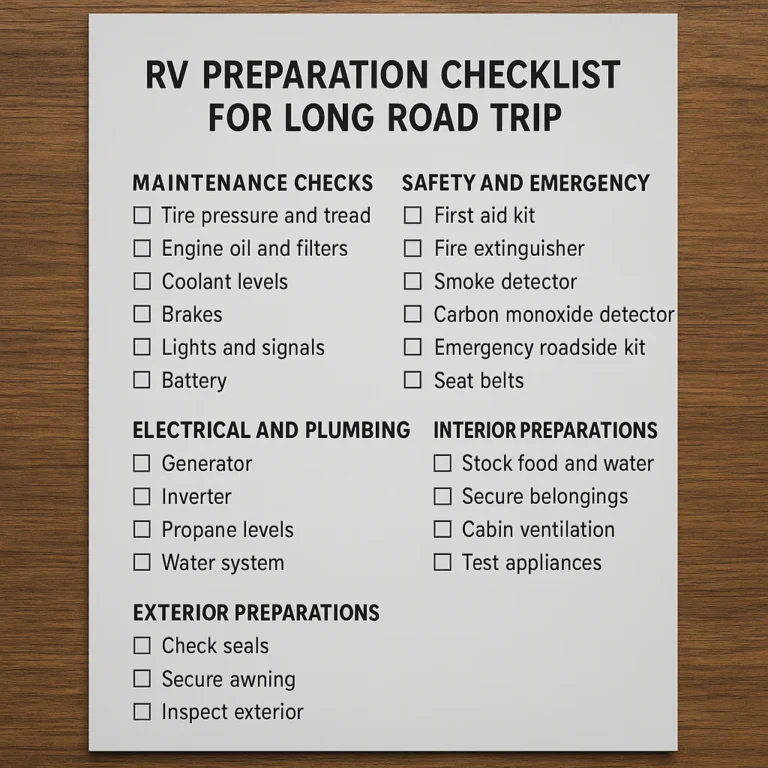 Featured image for How to Prepare Your RV for a Long Trip The Ultimate 15-Point Checklist 2026