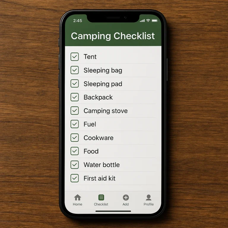 Featured image for Can I Use a Camping Checklist App 2026 Guide