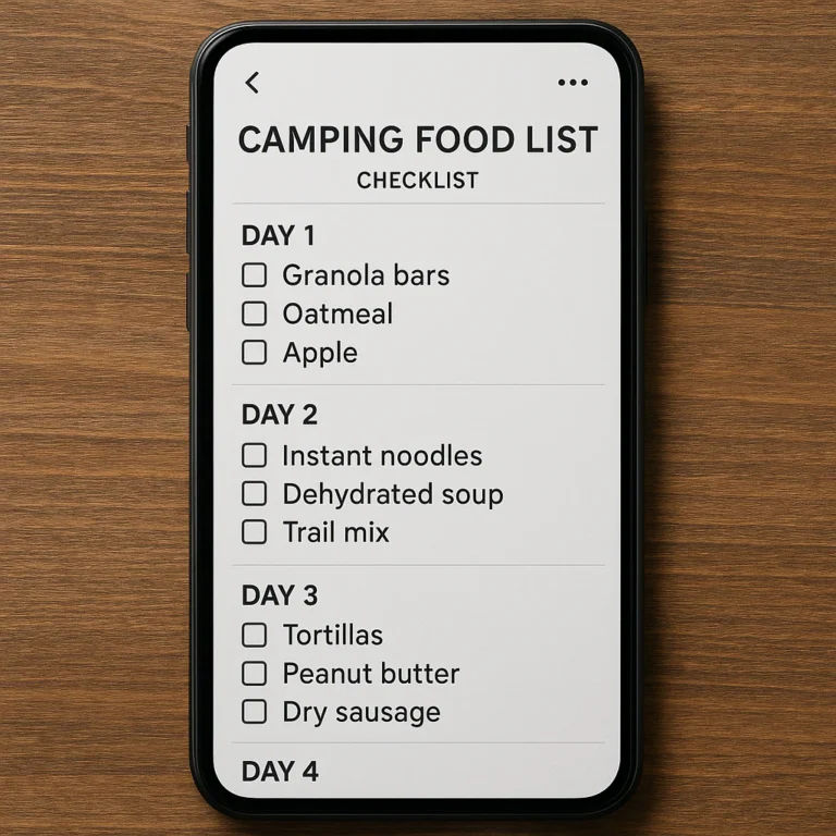 Featured image for The Ultimate 4-Day Camping Food List Eat Fresh, Pack Smart 2026
