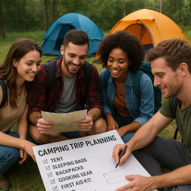Featured image for How to Plan a Group Camping Trip 7 Steps